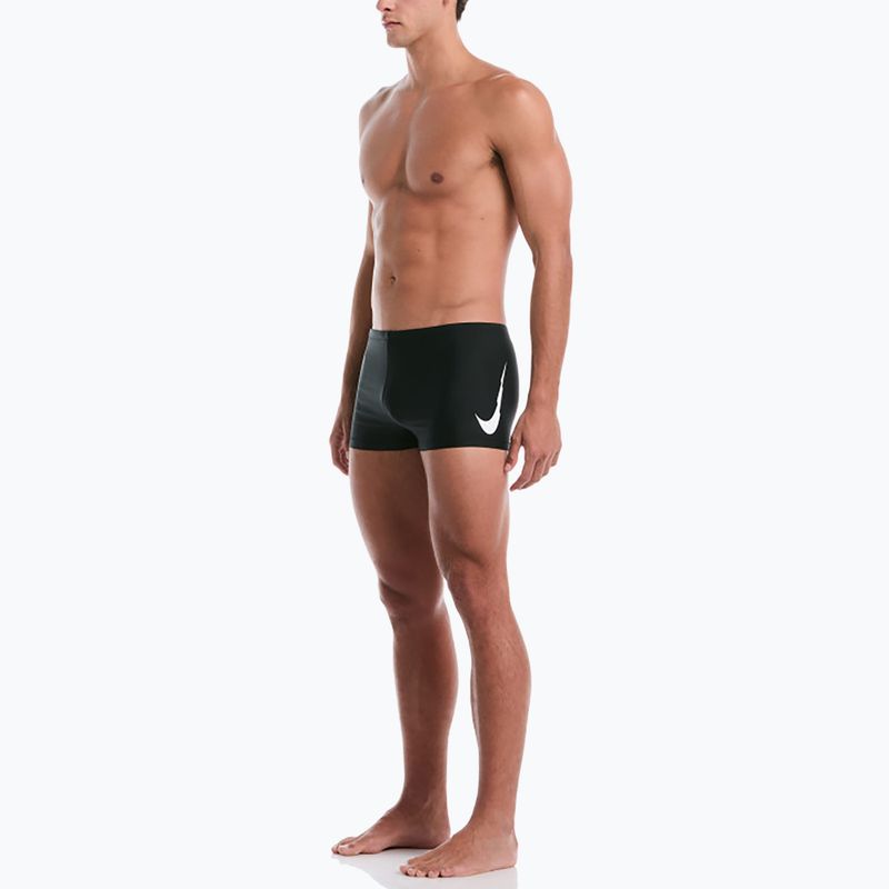 Boxer da bagno uomo Nike Logo Graphic Square Leg black 2