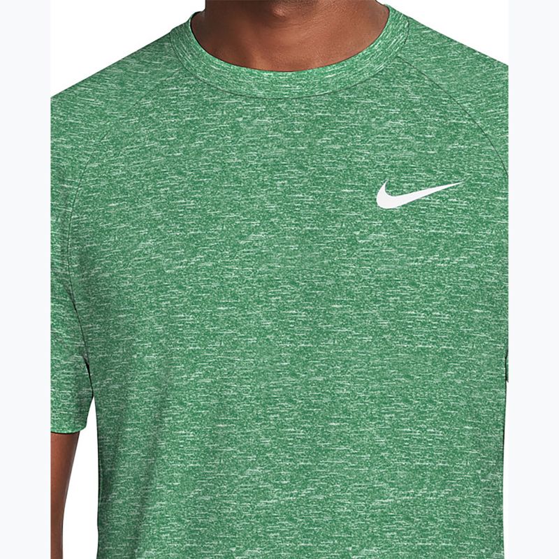 Maglietta da nuoto da uomo Nike Heather Hydroguard malachite 4