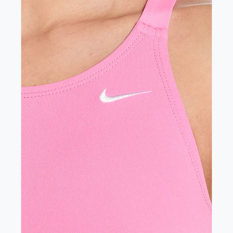 Costume da bagno intero donna Nike Hydrastrong Solid pink glow 4