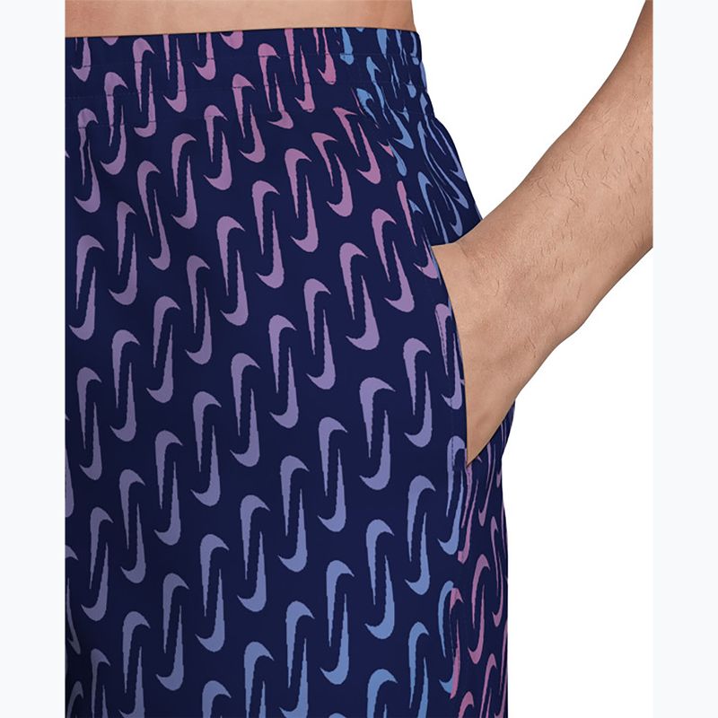 Shorts da bagno uomo Nike Breaker Swoosh 5" Volley midnight navy 5