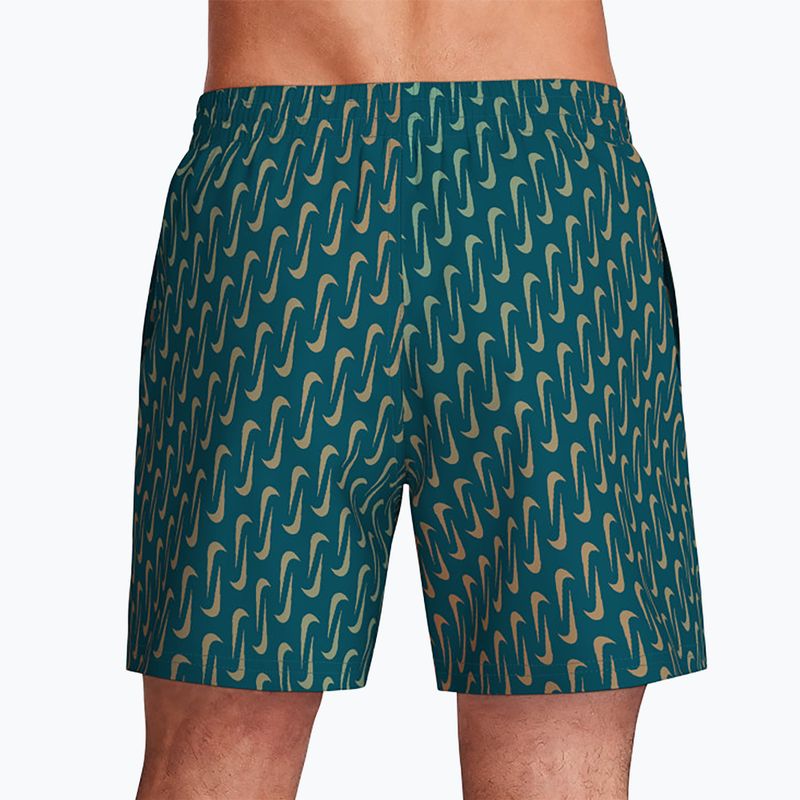 Shorts da bagno uomo Nike Breaker Swoosh 5" Volley green abyss 4