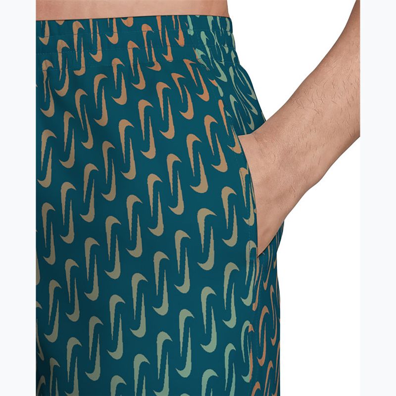 Shorts da bagno uomo Nike Breaker Swoosh 5" Volley green abyss 5