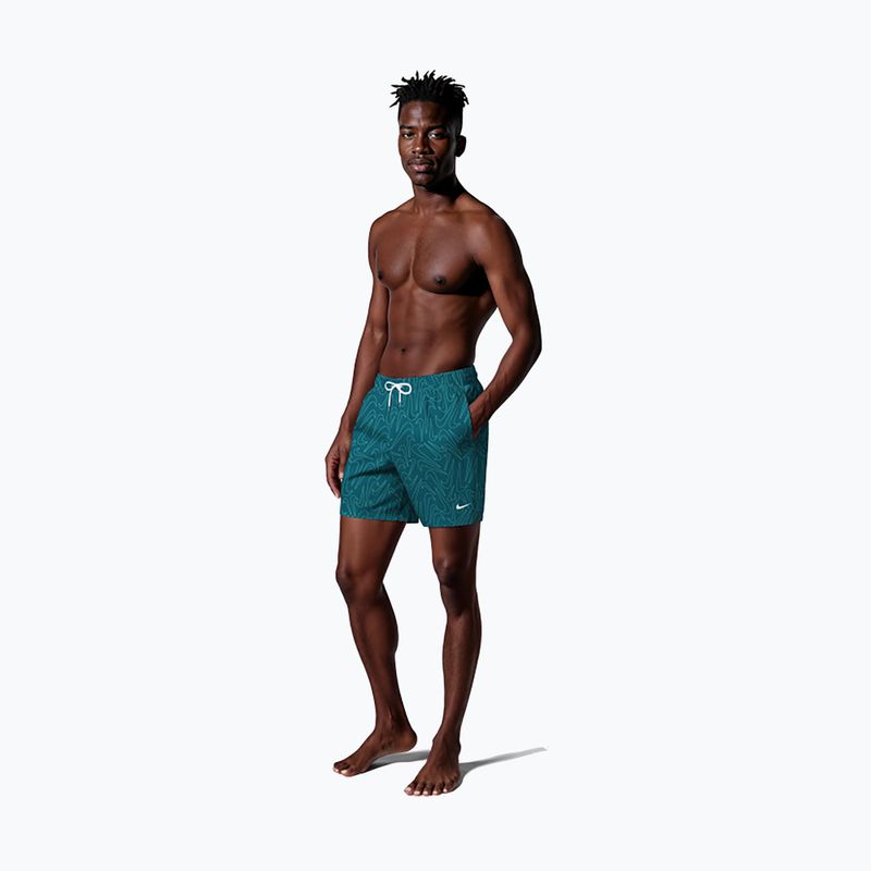 Shorts da bagno uomo Nike Breaker Logofetti 5" Volley green abyss 2