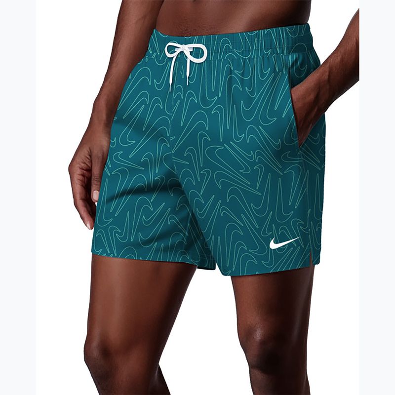Shorts da bagno uomo Nike Breaker Logofetti 5" Volley green abyss 3