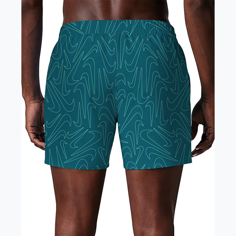 Shorts da bagno uomo Nike Breaker Logofetti 5" Volley green abyss 4