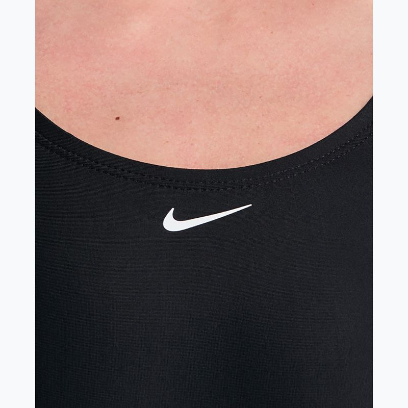 Costume da bagno intero da donna Nike Logo Tape Fastback black 4