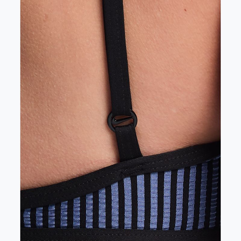 Parte superiore del costume da bagno Nike Ripple Texture Bralette Classic Bikini slate 5