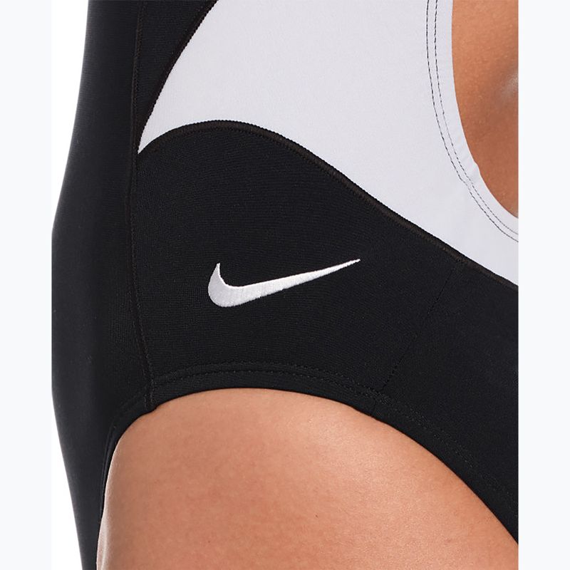 Costume da bagno intero donna Nike Hydrastrong Fly black/white 4