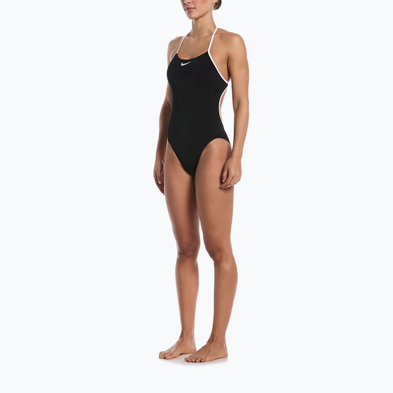 Costume da bagno intero da donna Nike Hydrastrong Logo Graphic T-Back black 2