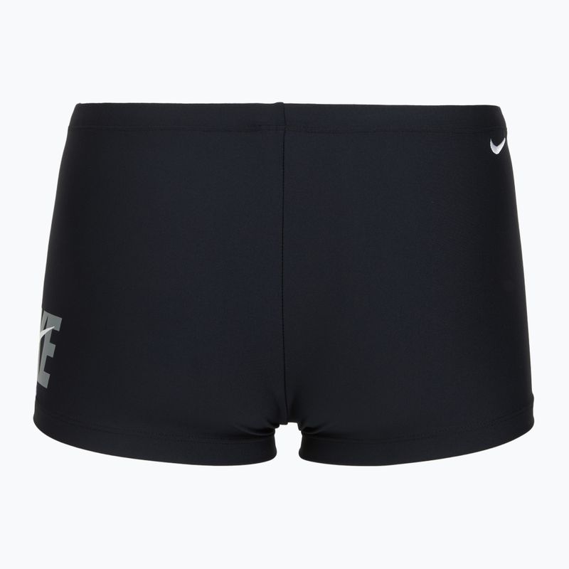 Boxer da bagno da uomo Nike Logo Graphic Square Leg black 2
