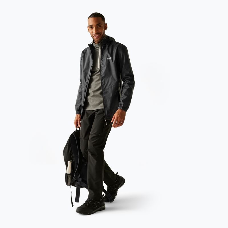 Giacca impermeabile da uomo Regatta Pack-It III seal grey 2