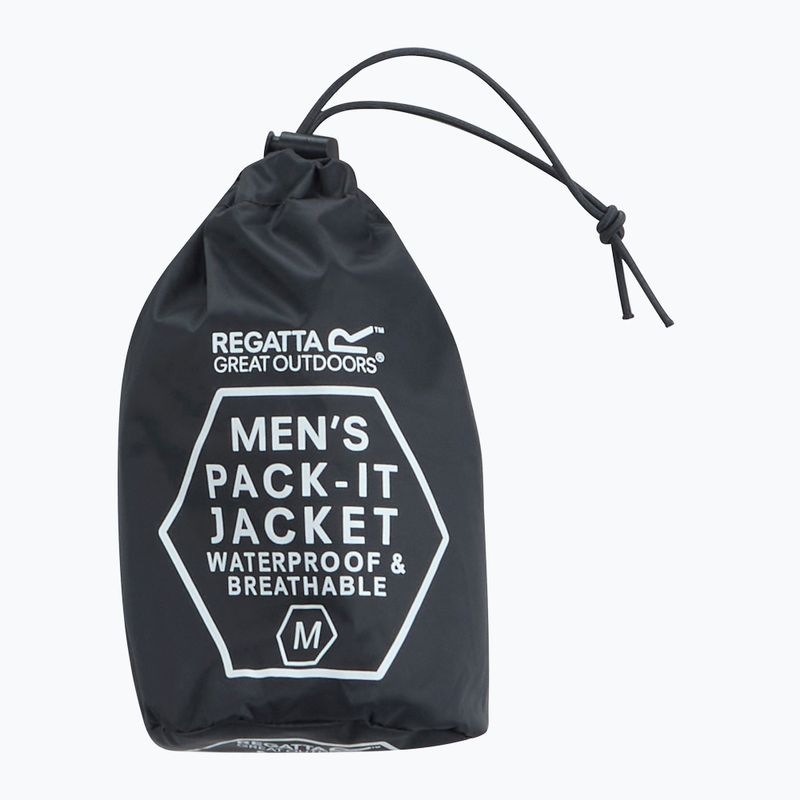 Giacca impermeabile da uomo Regatta Pack-It III seal grey 10