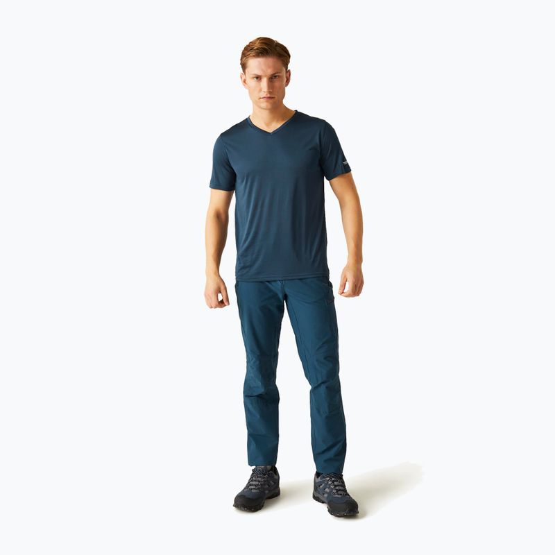 REGATTA Fingal Uomo Camicia da trekking con scollo a V in denim chiaro di luna 2