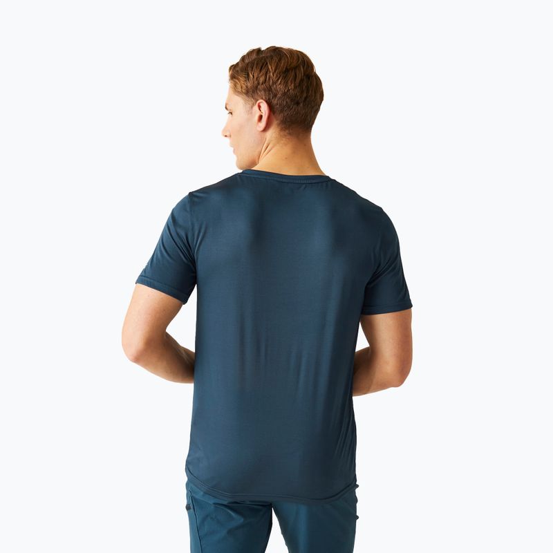 REGATTA Fingal Uomo Camicia da trekking con scollo a V in denim chiaro di luna 3