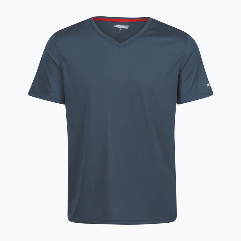 REGATTA Fingal Uomo Camicia da trekking con scollo a V in denim chiaro di luna 5