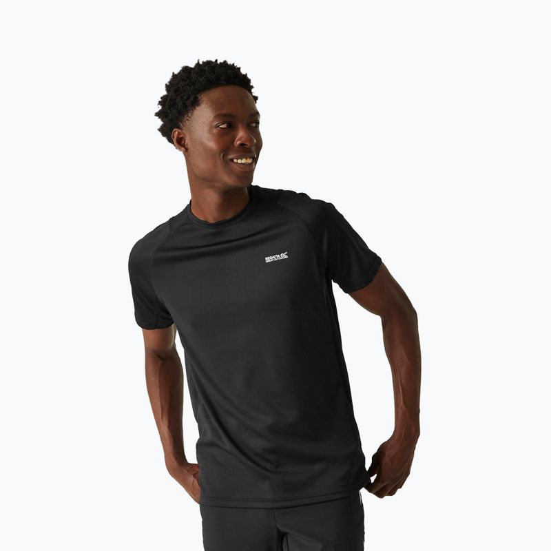 Maglietta REGATTA Virda IV uomo nero/nero