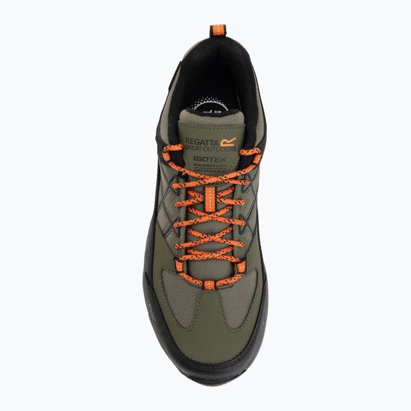 Scarpe da trekking da uomo REGATTA Samaris III Low cypress green/blaze orange 5