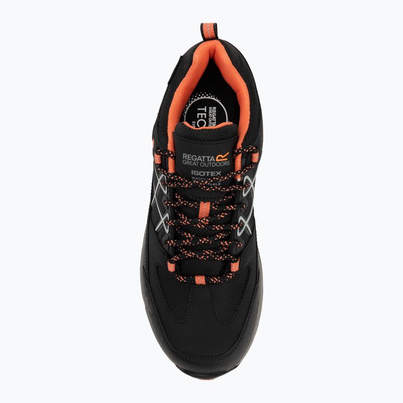 Stivali da trekking da donna REGATTA Samaris III Low nero/satsuma 5