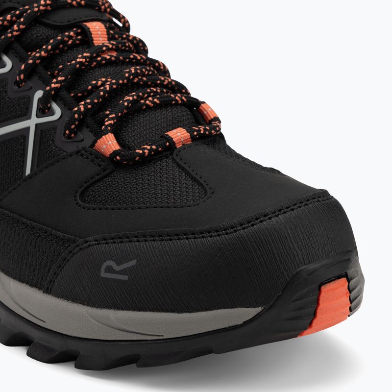 Stivali da trekking da donna REGATTA Samaris III Low nero/satsuma 7