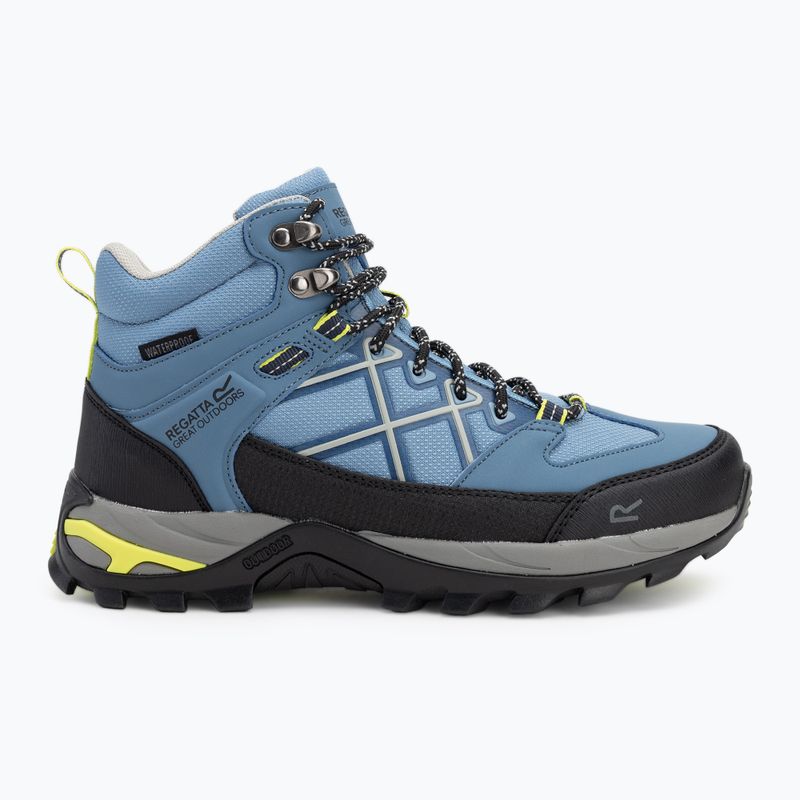 Scarponi da trekking da donna REGATTA Samaris III blu coronetta/lime punch 2