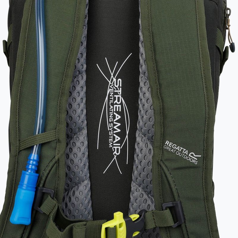 REGATTA Highton V2 35 l zaino da trekking cachi scuro/trifoglio a quattro foglie 6