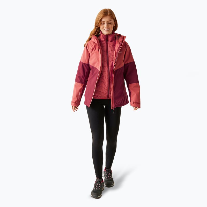 Giacca donna 3 in 1 REGATTA Wentwood IX mineral red/rumba red 2
