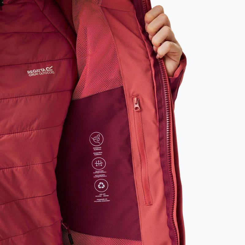 Giacca donna 3 in 1 REGATTA Wentwood IX mineral red/rumba red 7