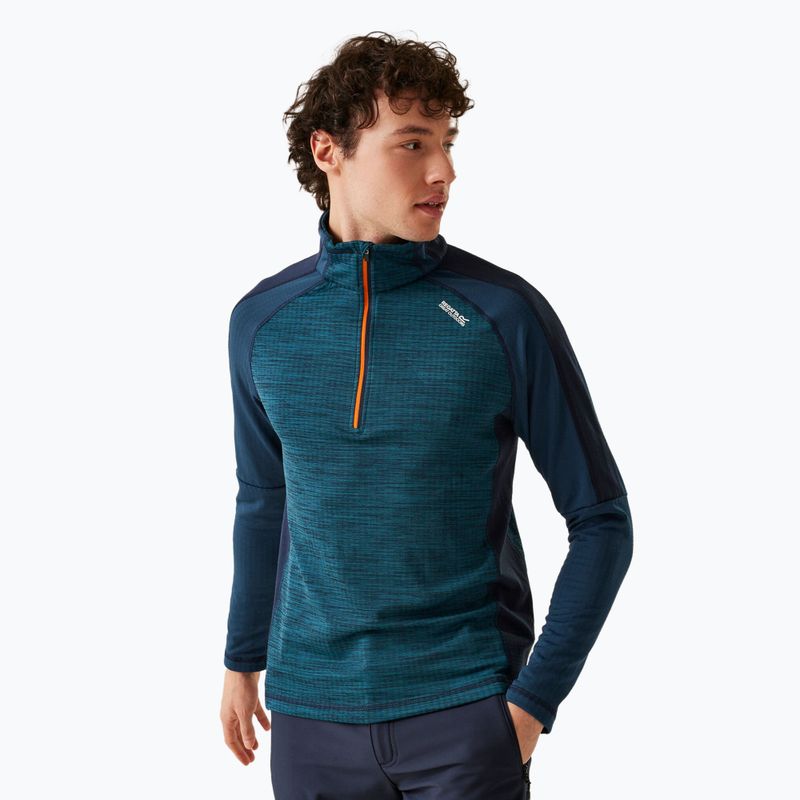 Felpa REGATTA Hepley trekking uomo blu marocchino/denim chiaro di luna