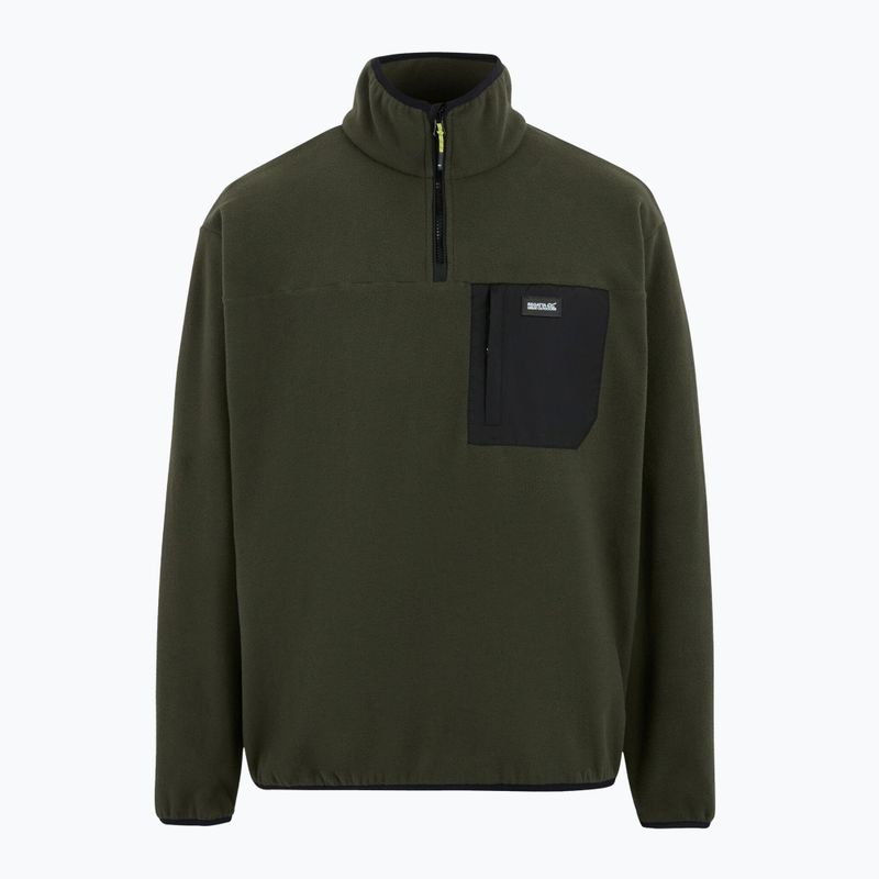 Pile da uomo REGATTA Frankie Half Zip dark khaki 5