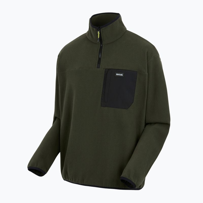 Pile da uomo REGATTA Frankie Half Zip dark khaki 7