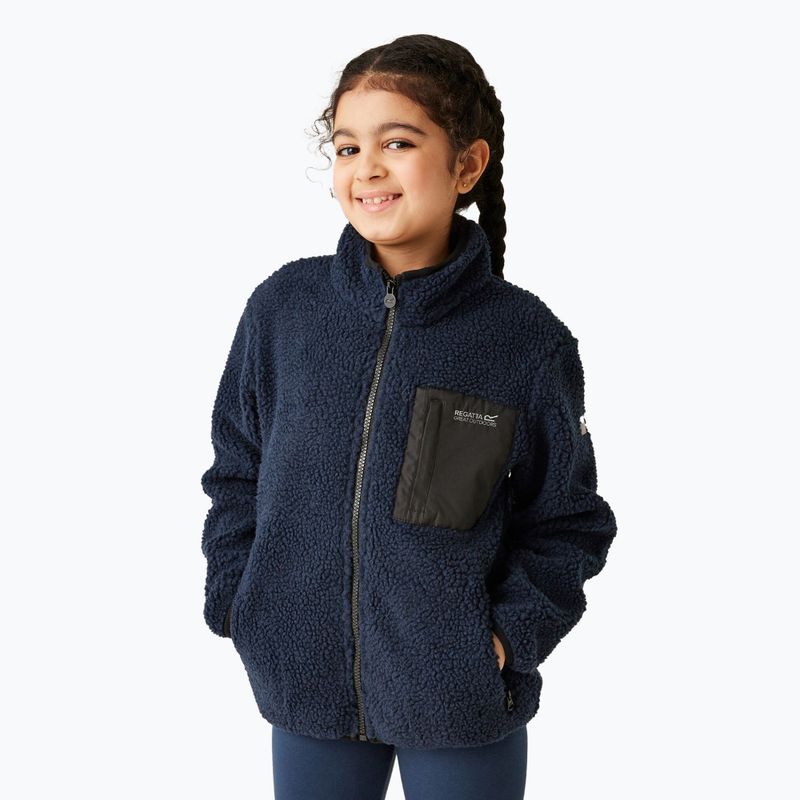 Felpa da bambino REGATTA Junior Frankie Full Zip navy