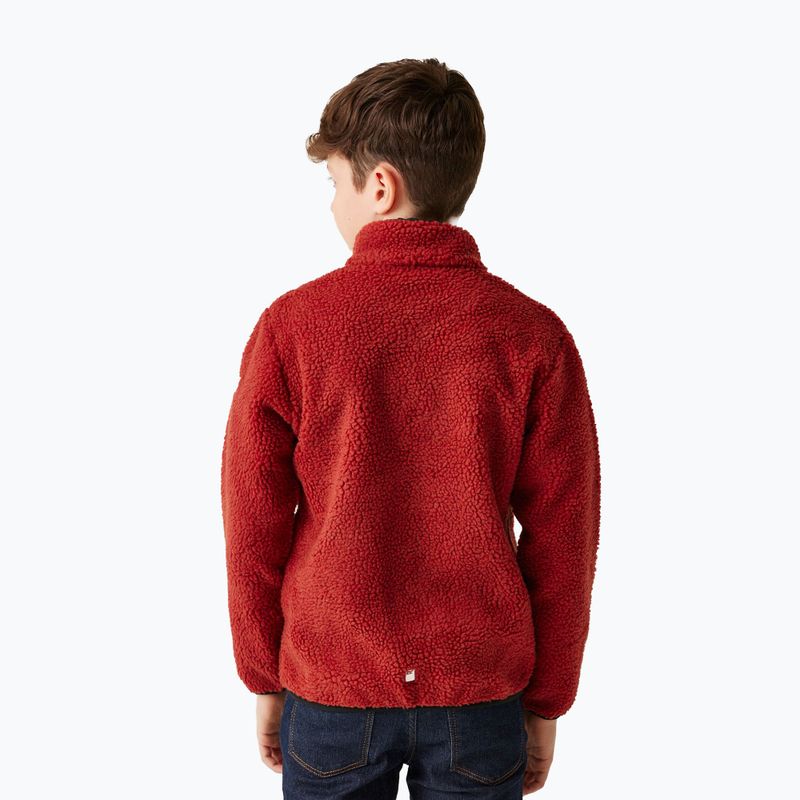 Felpa da bambino REGATTA Junior Frankie Full Zip rosso ocra 3