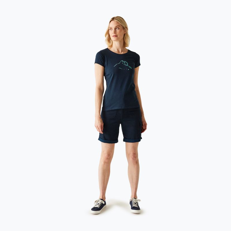Maglietta donna REGATTA Breezed V navy 2