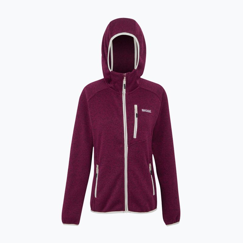 Felpa con cappuccio da donna REGATTA Newhill II beaujolais/vaniglia chiara 7