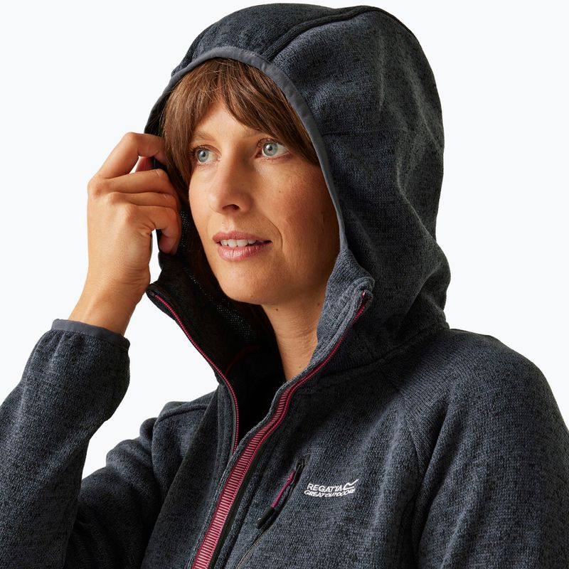Felpa con cappuccio in pile da donna REGATTA Newhill II seal grey/pop 4