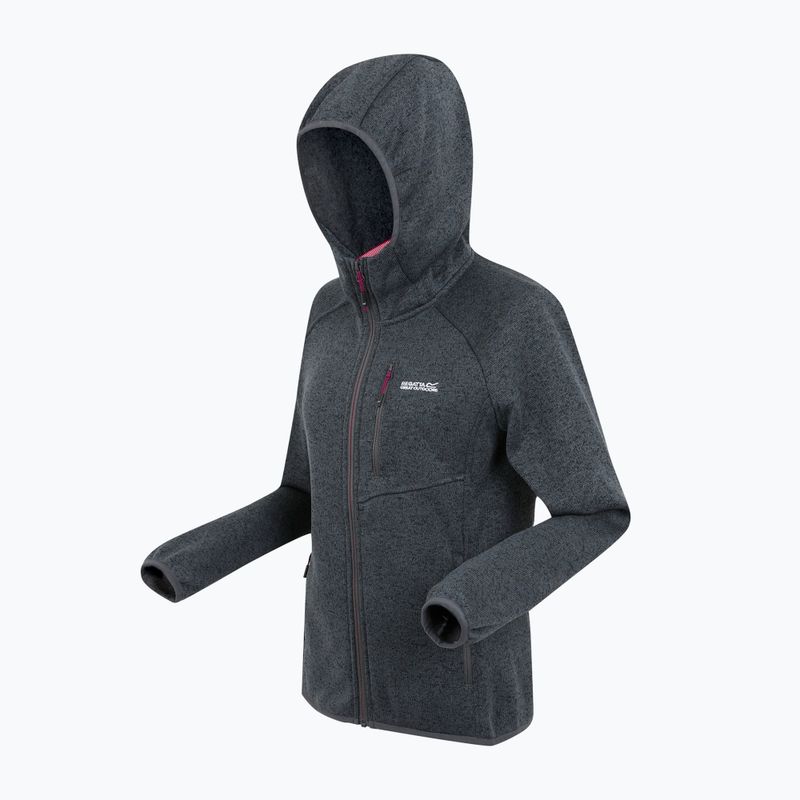 Felpa con cappuccio in pile da donna REGATTA Newhill II seal grey/pop 9