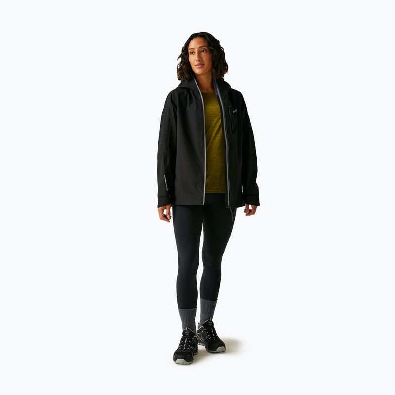 Giacca da pioggia da donna REGATTA Birchdale II nero/grigio foca 2
