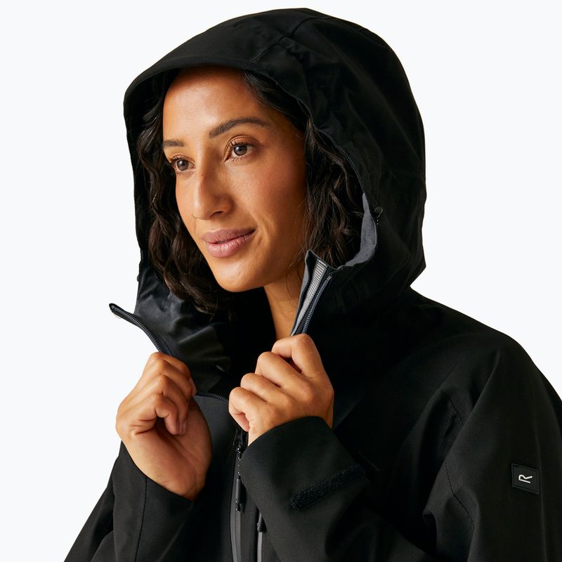 Giacca da pioggia da donna REGATTA Birchdale II nero/grigio foca 6