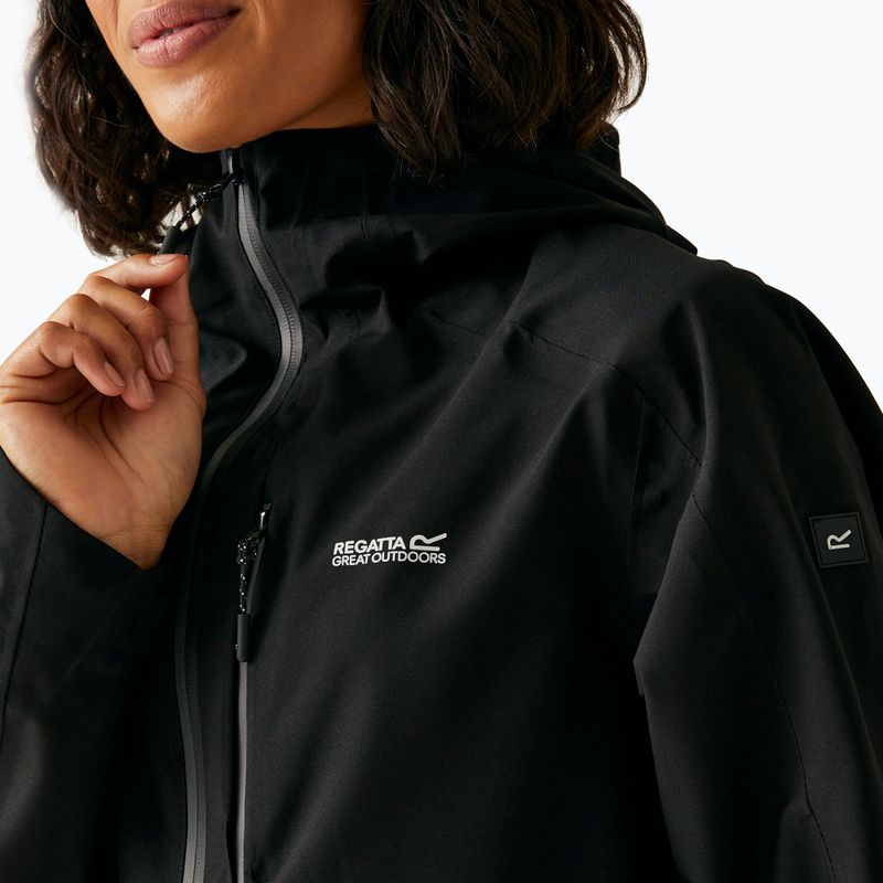 Giacca da pioggia da donna REGATTA Birchdale II nero/grigio foca 7