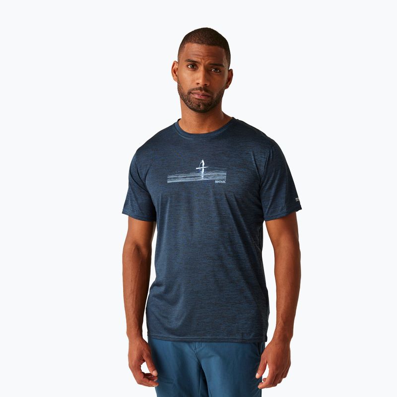 Camicia da trekking REGATTA Fingal IX uomo moonlight denim marl
