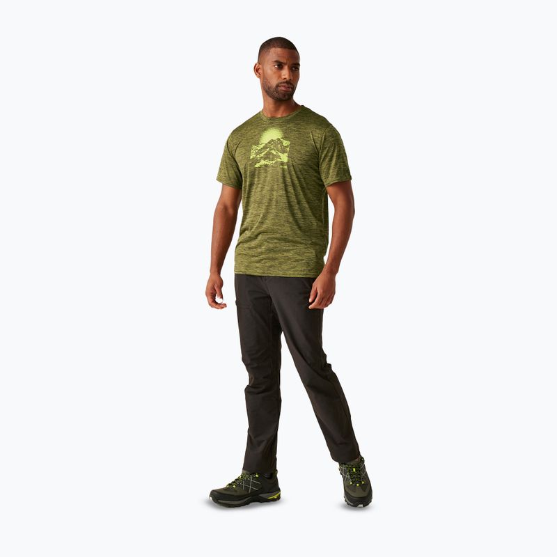 Camicia da trekking REGATTA Fingal IX nefrite verde marna uomo 2