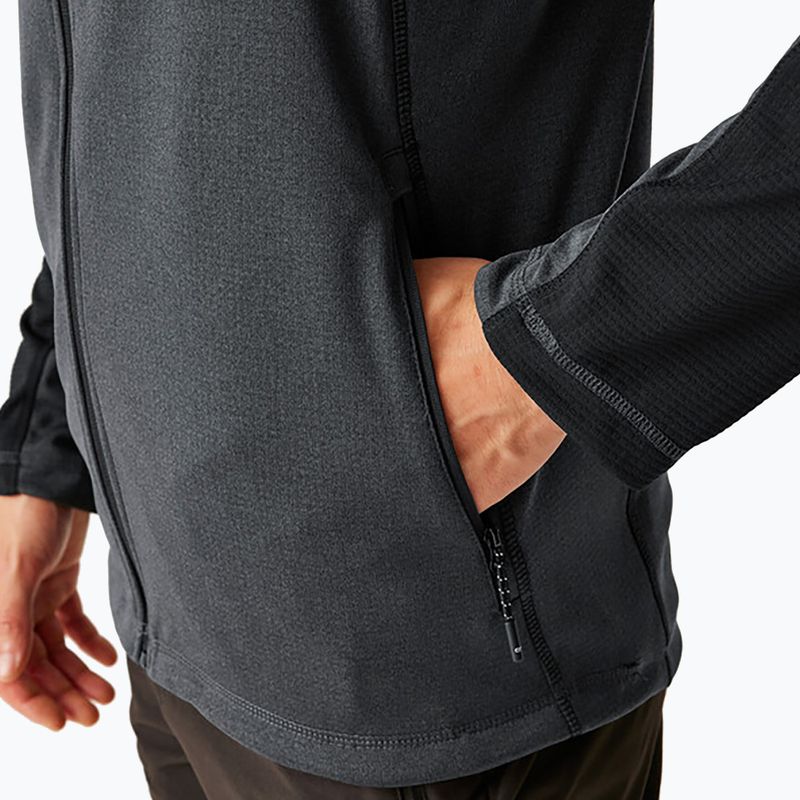 Uomo REGATT Highton Full Zip Midlayer Felpa ash/nero 6