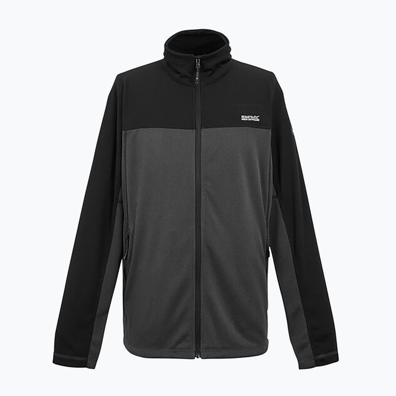 Uomo REGATT Highton Full Zip Midlayer Felpa ash/nero 7