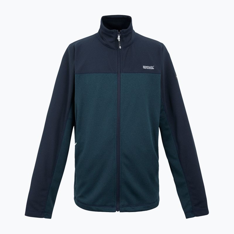 Uomo REGATT Highton Full Zip Midlayer Felpa moonlight denim/navy 7