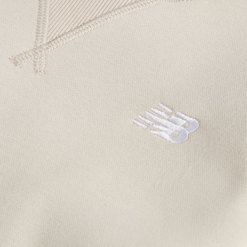 Felpa per bambini New Balance Brush Back Small Logo Crew timberwolf 8