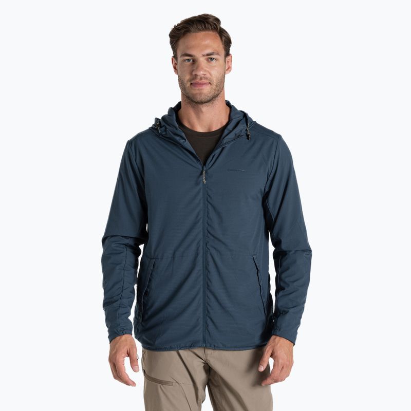 Giacca a vento da uomo Craghoppers NosiLife Ovis reversibile in pietra blu