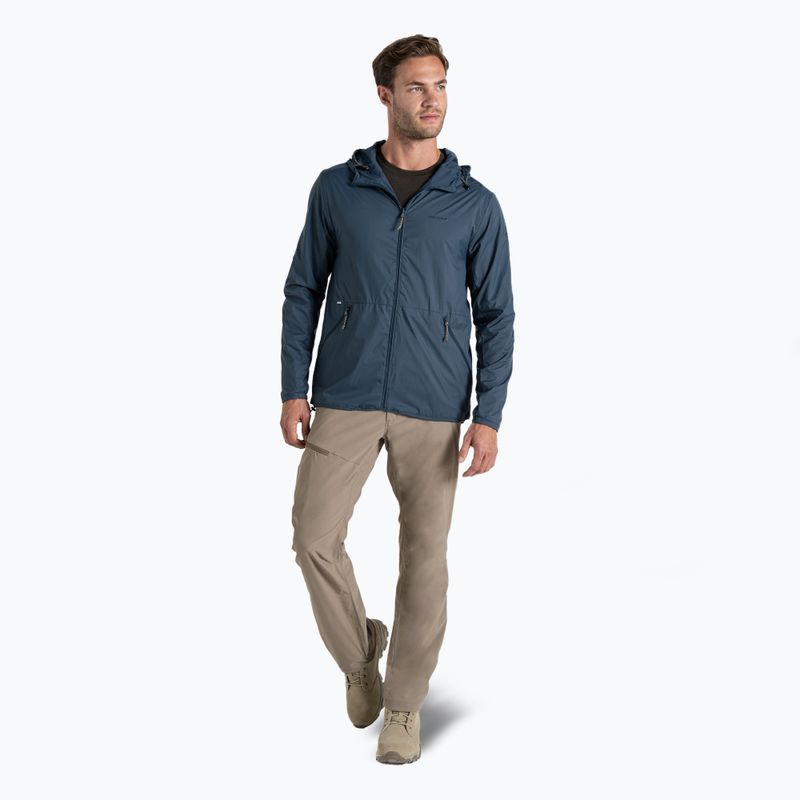 Giacca a vento da uomo Craghoppers NosiLife Ovis reversibile in pietra blu 2