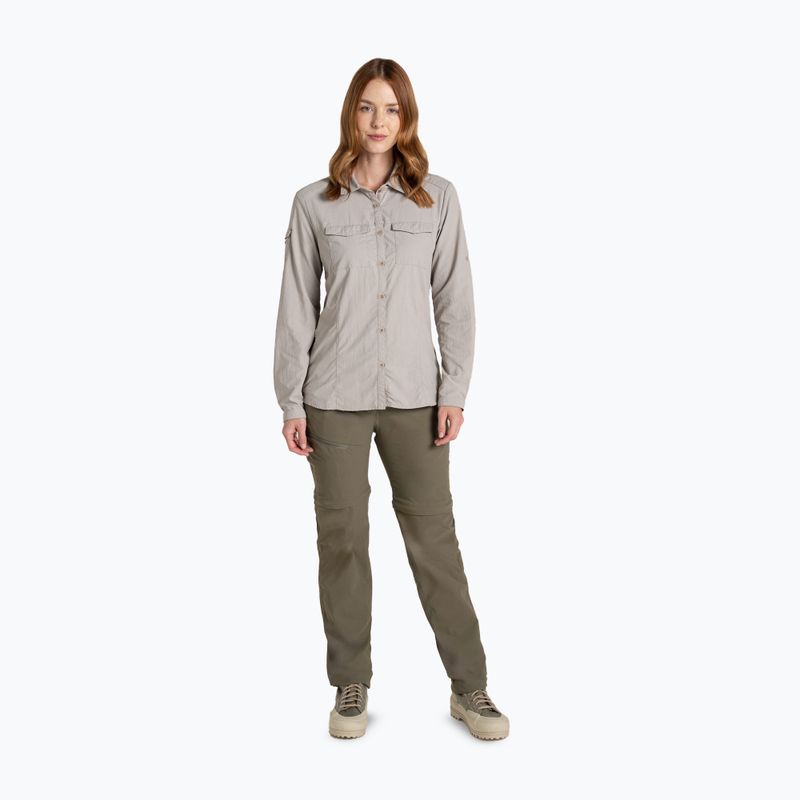 Camicia da donna Craghoppers NosiLife Adventure Long Sleeved Shirt III soft mushroom 2