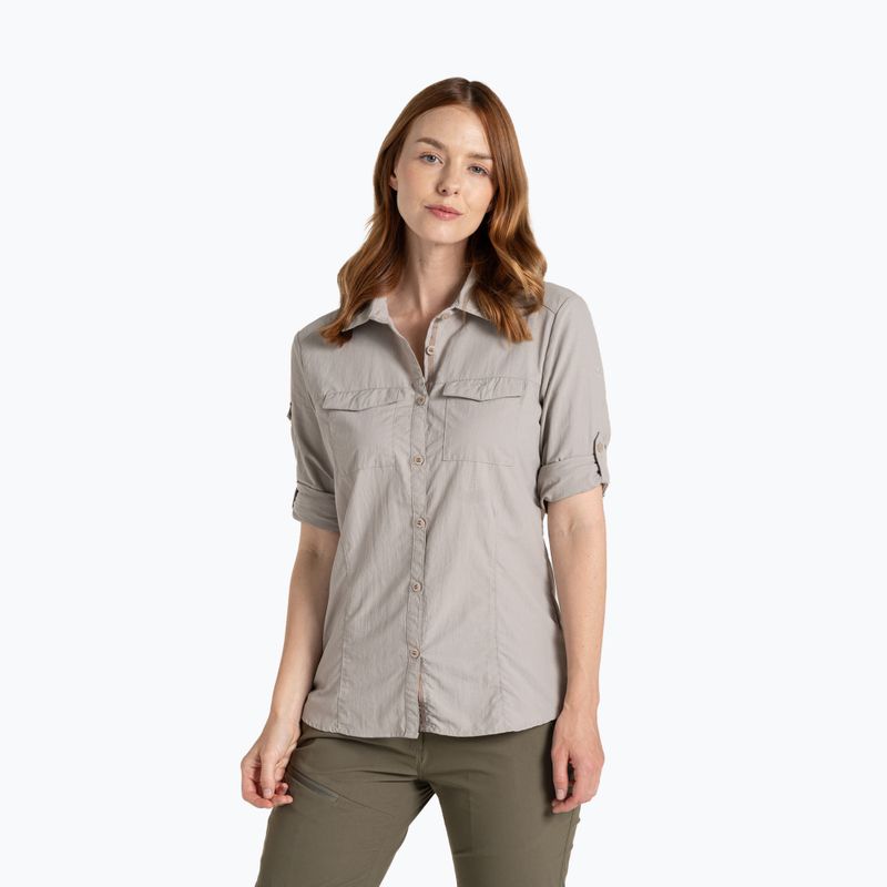 Camicia da donna Craghoppers NosiLife Adventure Long Sleeved Shirt III soft mushroom 3