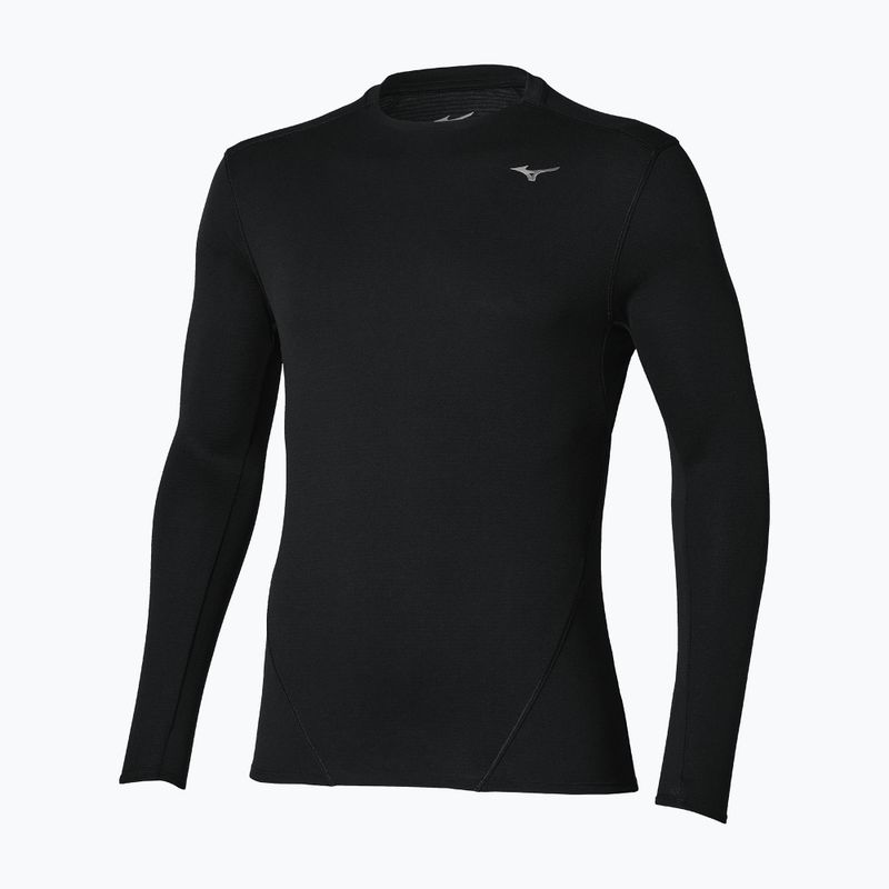 Longsleeve da running uomo Mizuno Tech Thermal Charge Breath Thermo Long Sleeve Tee black